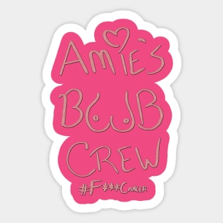 Amie's Boob Crew Sticker